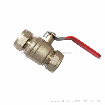 Brass compression ball valve